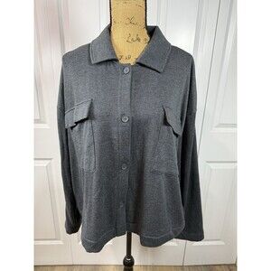Womens Lou & Grey Brushed Button Up Top XL